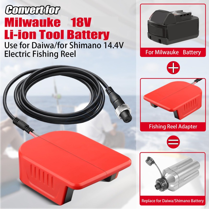 Portable Fishing Reel Adapter  - Fish Finder Battery ulasan dan harga