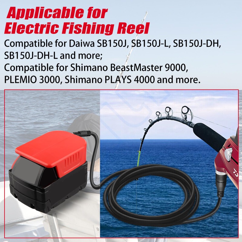 Portable Fishing Reel Adapter  - Fish Finder Battery ulasan dan harga