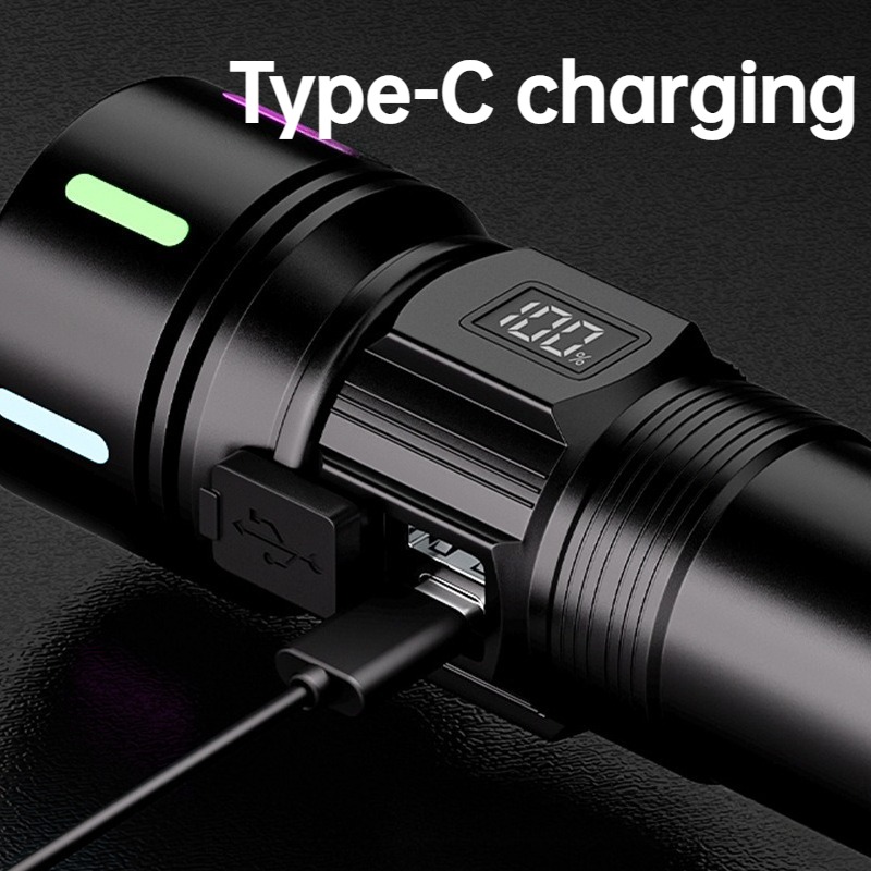 Strong Light LED Flashlight Te - Fishing Light ulasan dan harga