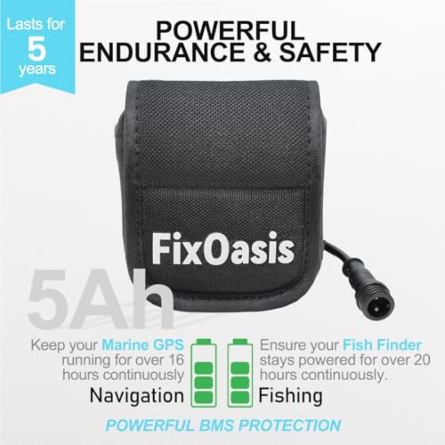 12V Lithium-Ion Fish Finder Ba - Fish Finder Charger ulasan dan harga