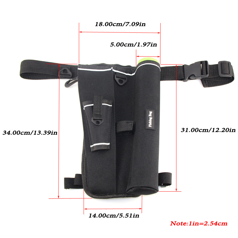 1PC Fishing Leg Bag Oxford clo - Fish Finder Case ulasan dan harga