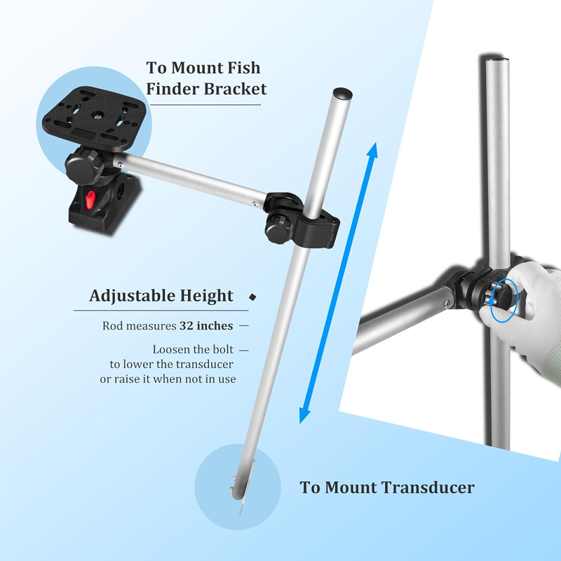 360° Rotation ,Marine Fish Fin - Fish Finder Mount ulasan dan harga