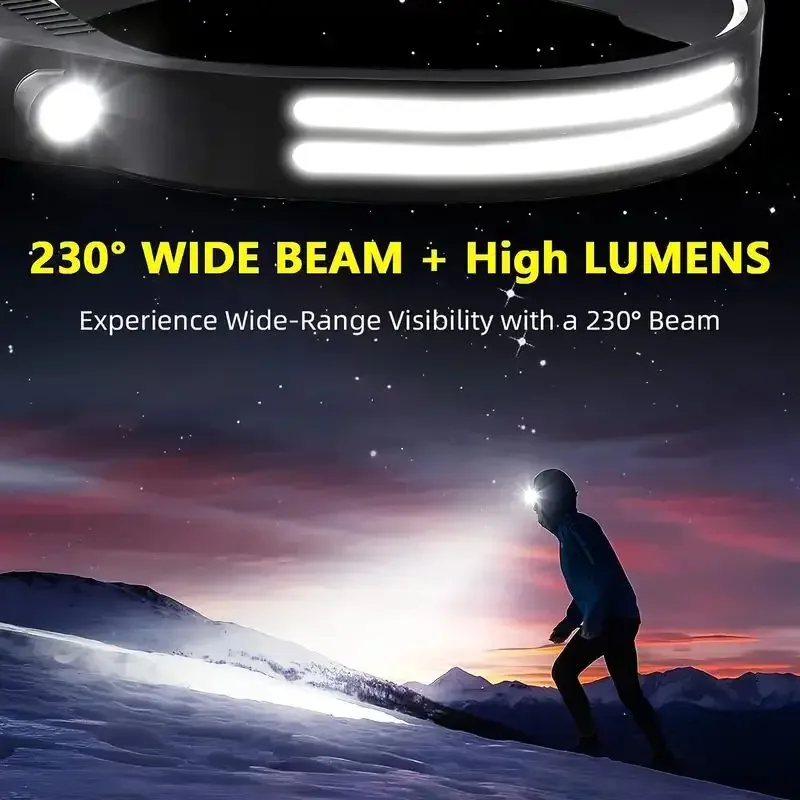LED Sensor Headlamp USB Rechar - Fish Finder Battery ulasan dan harga