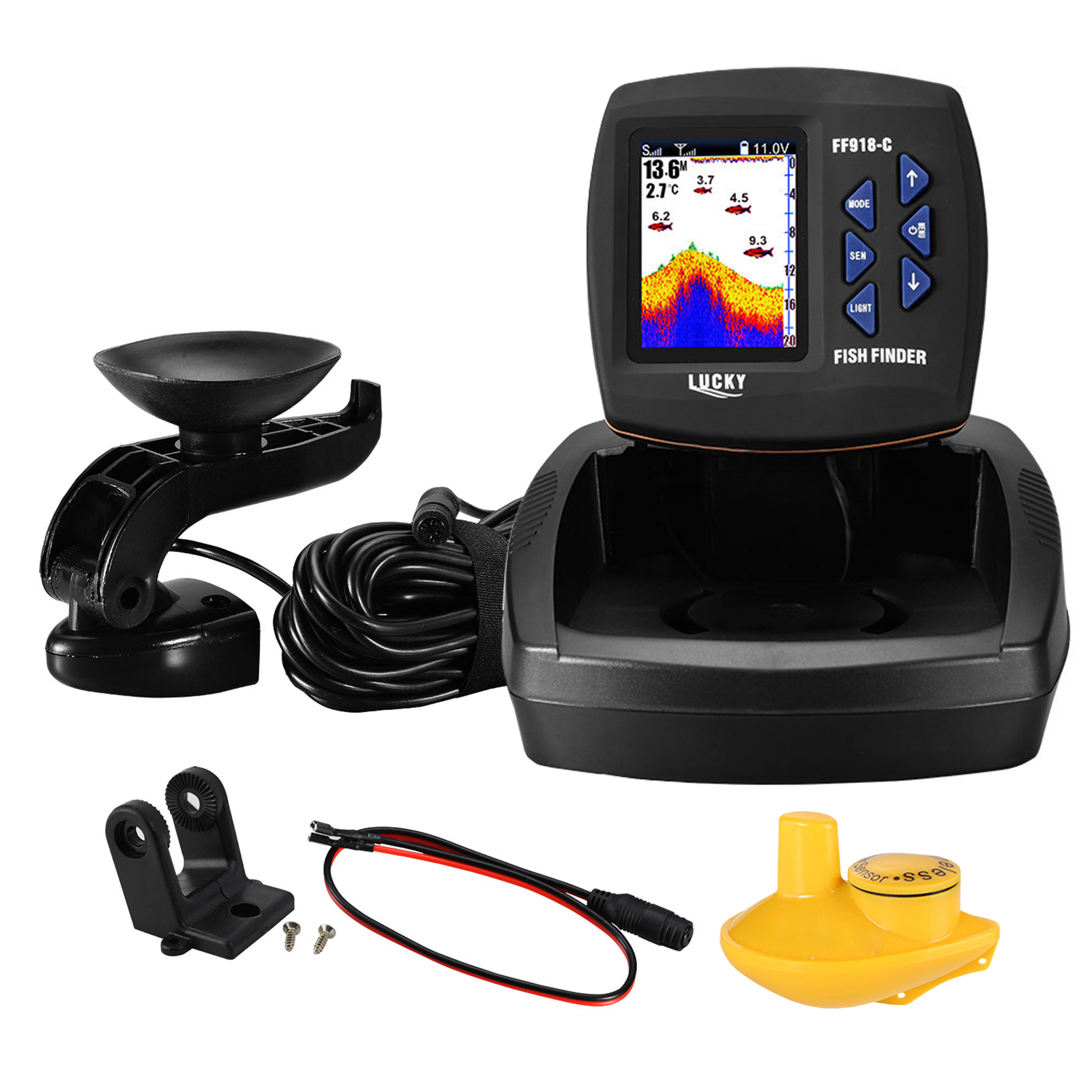 Portable Fish Finder Wireless  - Fish Finder Transducer ulasan dan harga