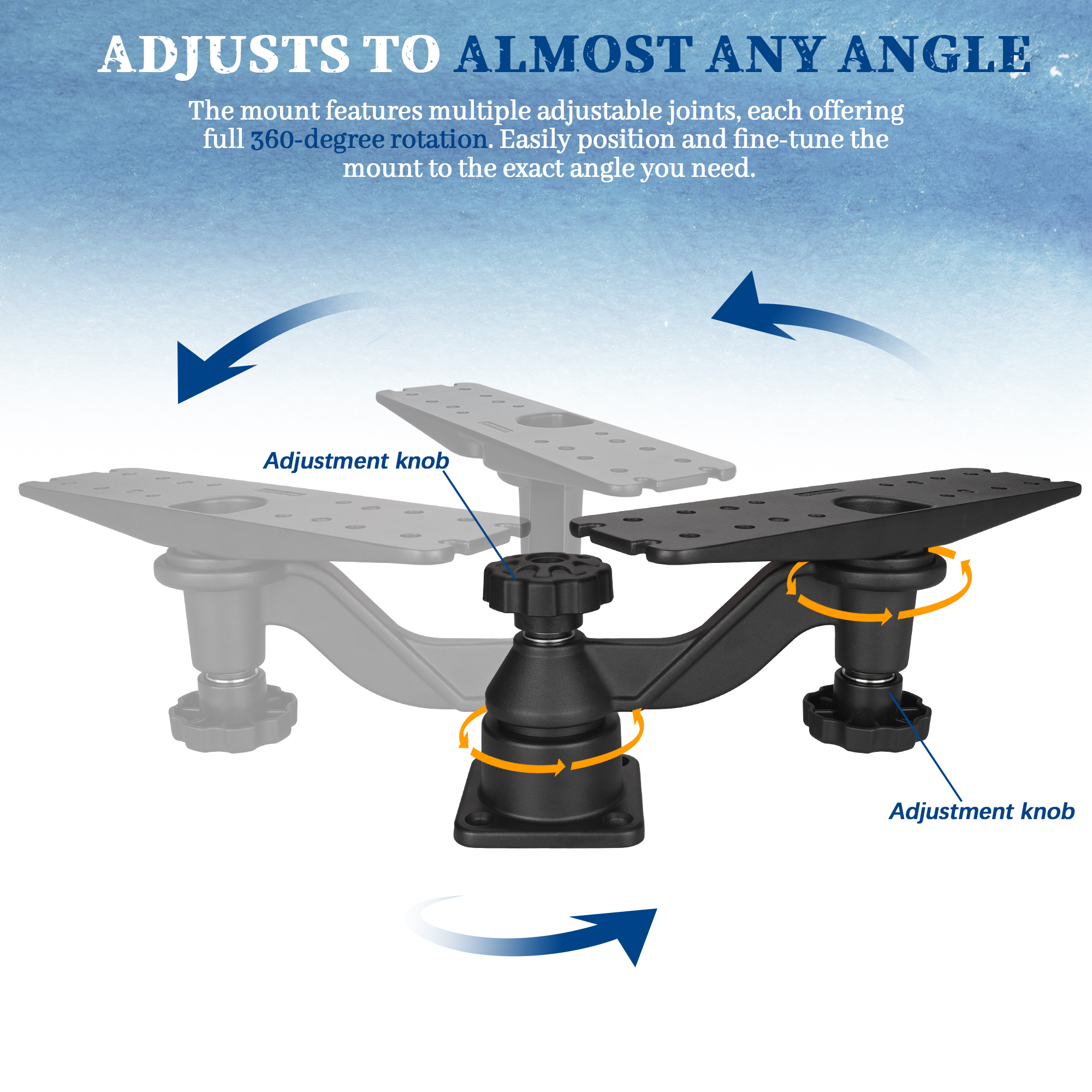 Heavy-duty vertical base mount - Fish Finder Mount ulasan dan harga