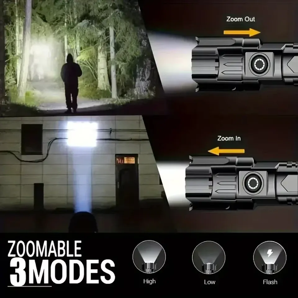 Super Bright LED Flashlight US - Fish Finder Battery ulasan dan harga