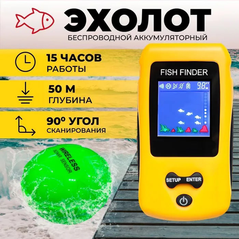Brand New Colorful Wireless Fi - Fishing Depth Finder ulasan dan harga